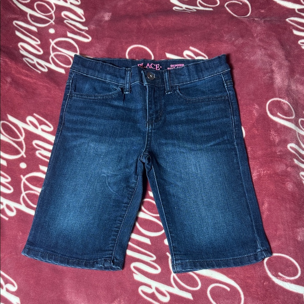 #104 The Children's Place Dark Blue Denim Shorts